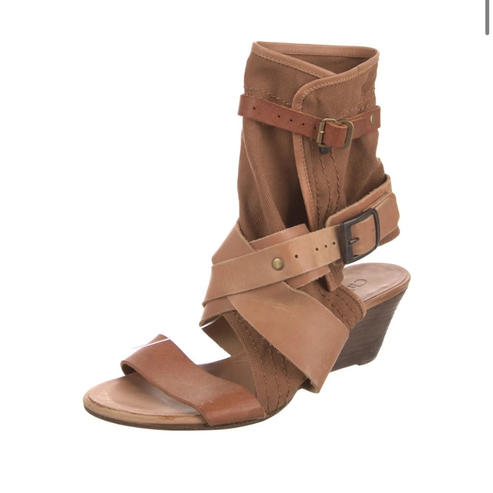 ISO CHLOE gladiator sandal wedge